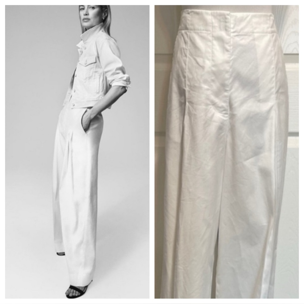 7 For All Mankind 2020 campaign linen blend pants